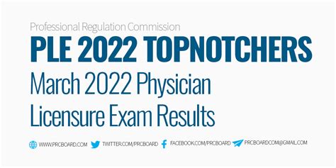 TOPNOTCHERS: March 2022 Physician Licensure Exam PLE, Top 10 .